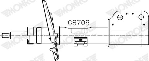 MONROE G8709 — Amortyzator