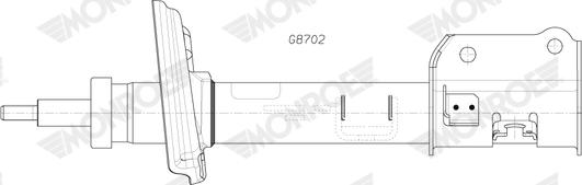 MONROE G8702 — Amortyzator