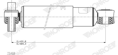MONROE T5469 — Amortyzator
