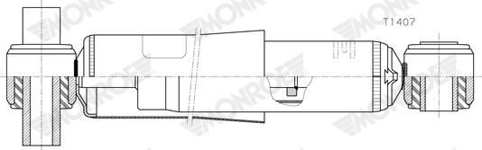 MONROE T1407 — Amortyzator