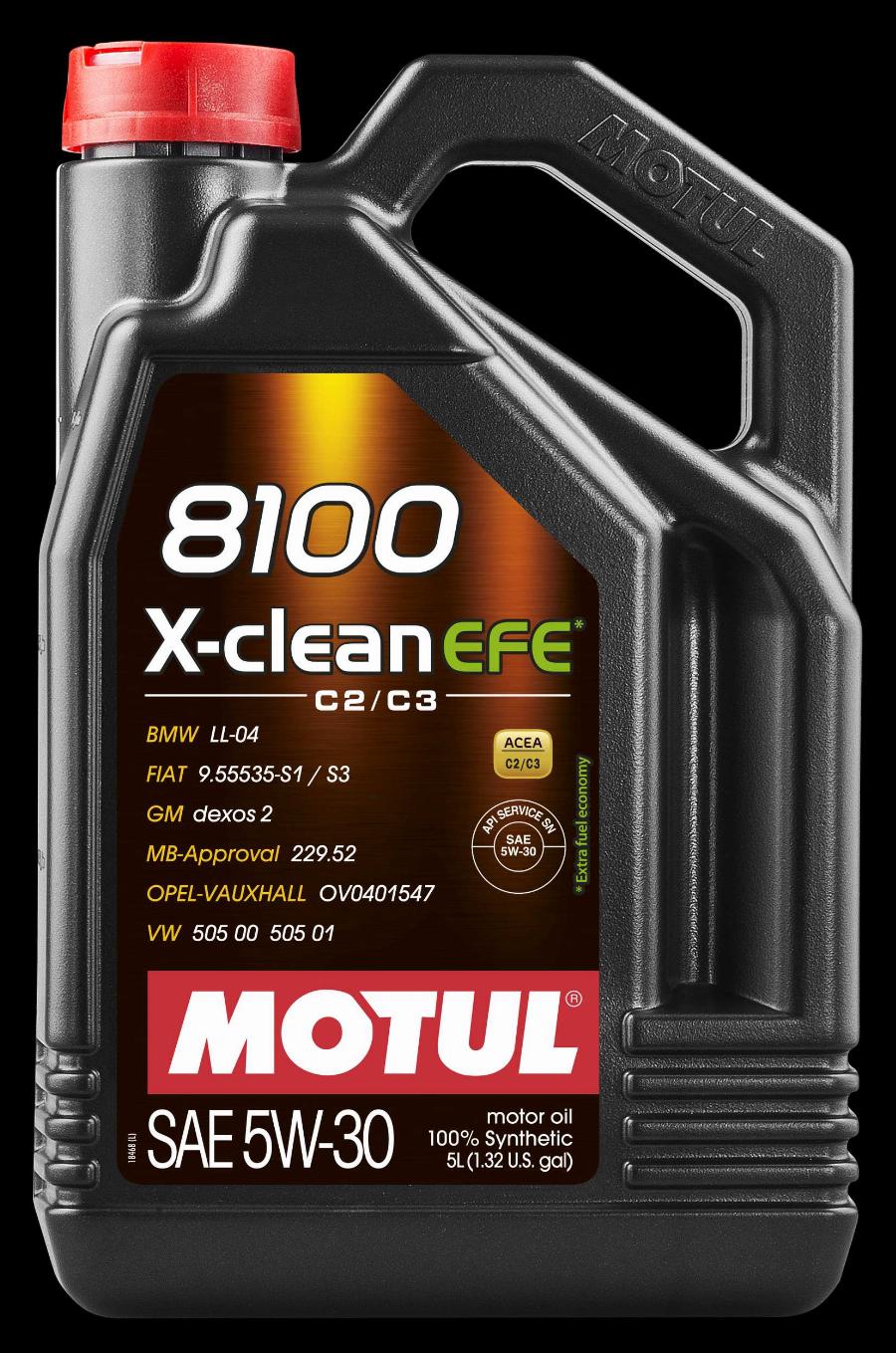 Motul 109471 - OLEJ MOTUL 5W30 5L X-CLEAN 8100 EFE C2-C3 - DPF - SP - 505.00 505.01 - 229.52 - LL04 - 9.55535-S1-S3 - OV 040 1547-G30-D30