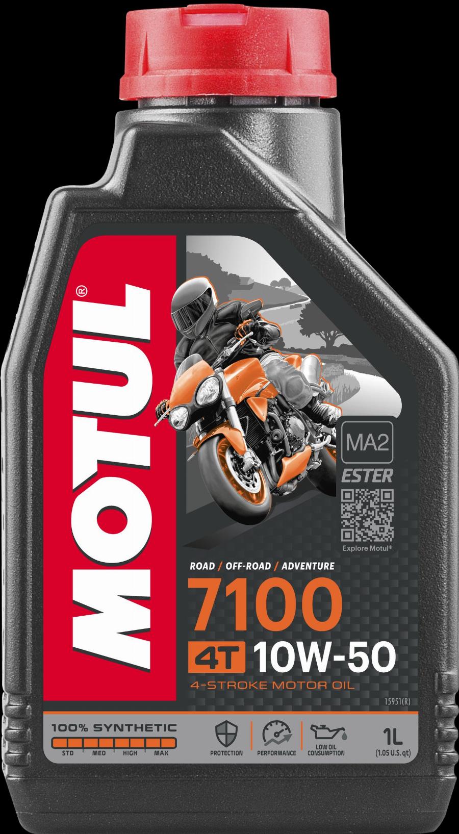 Motul 104097 - OLEJ MOTUL 10W50 1L 7100 4T - MOTOCYKLE