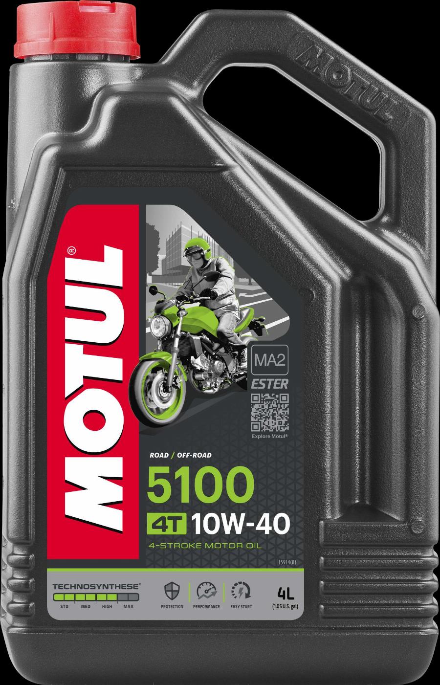 Motul 104068 - OLEJ MOTUL 10W40 4L 5100 4T - MOTOCYKLE
