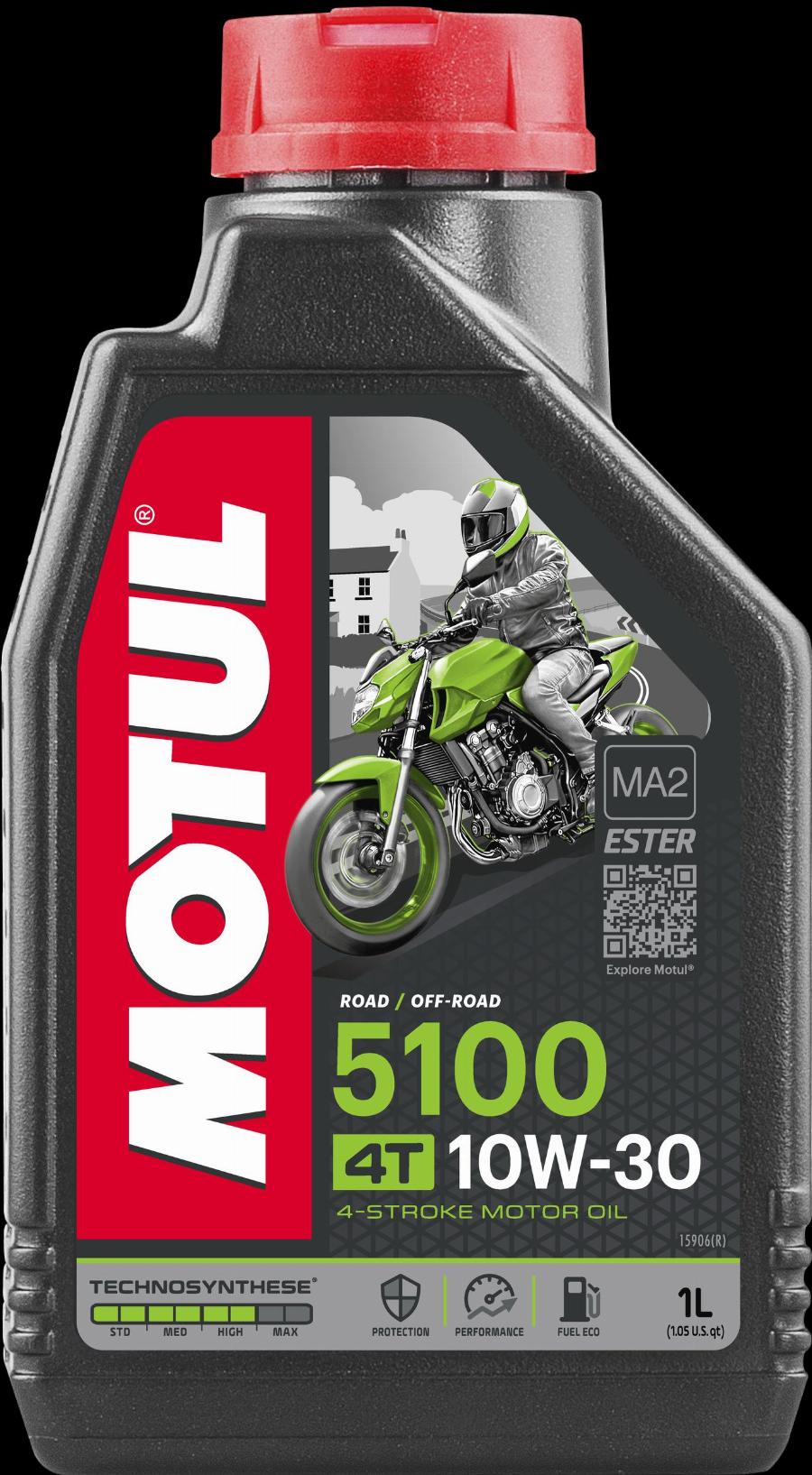 Motul 104062 - OLEJ MOTUL 10W30 1L 5100 4T ESTER TECHNOLOGY - MOTOCYKLE