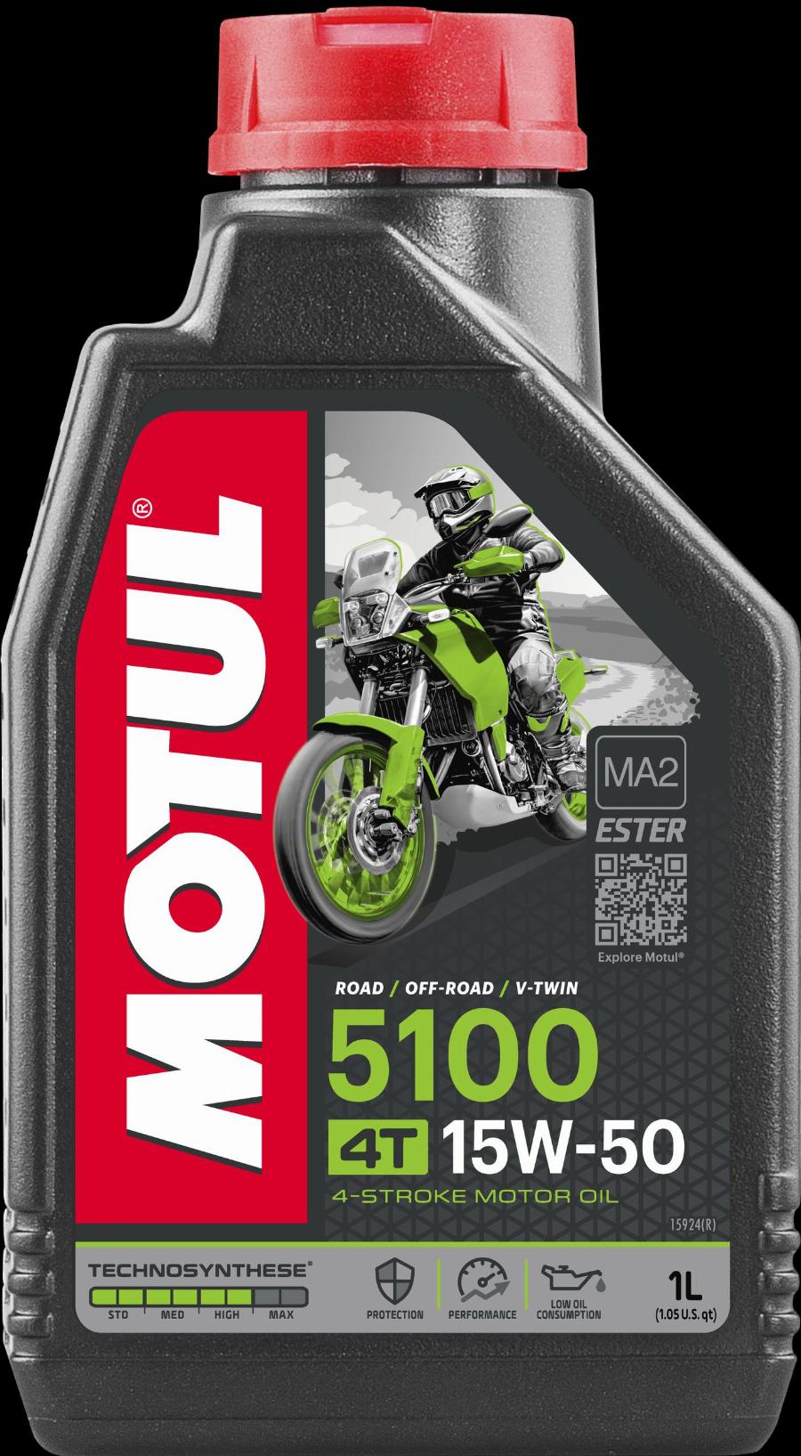 Motul 104080 - OLEJ MOTUL 15W50 1L 5100 4T - MOTOCYKLE