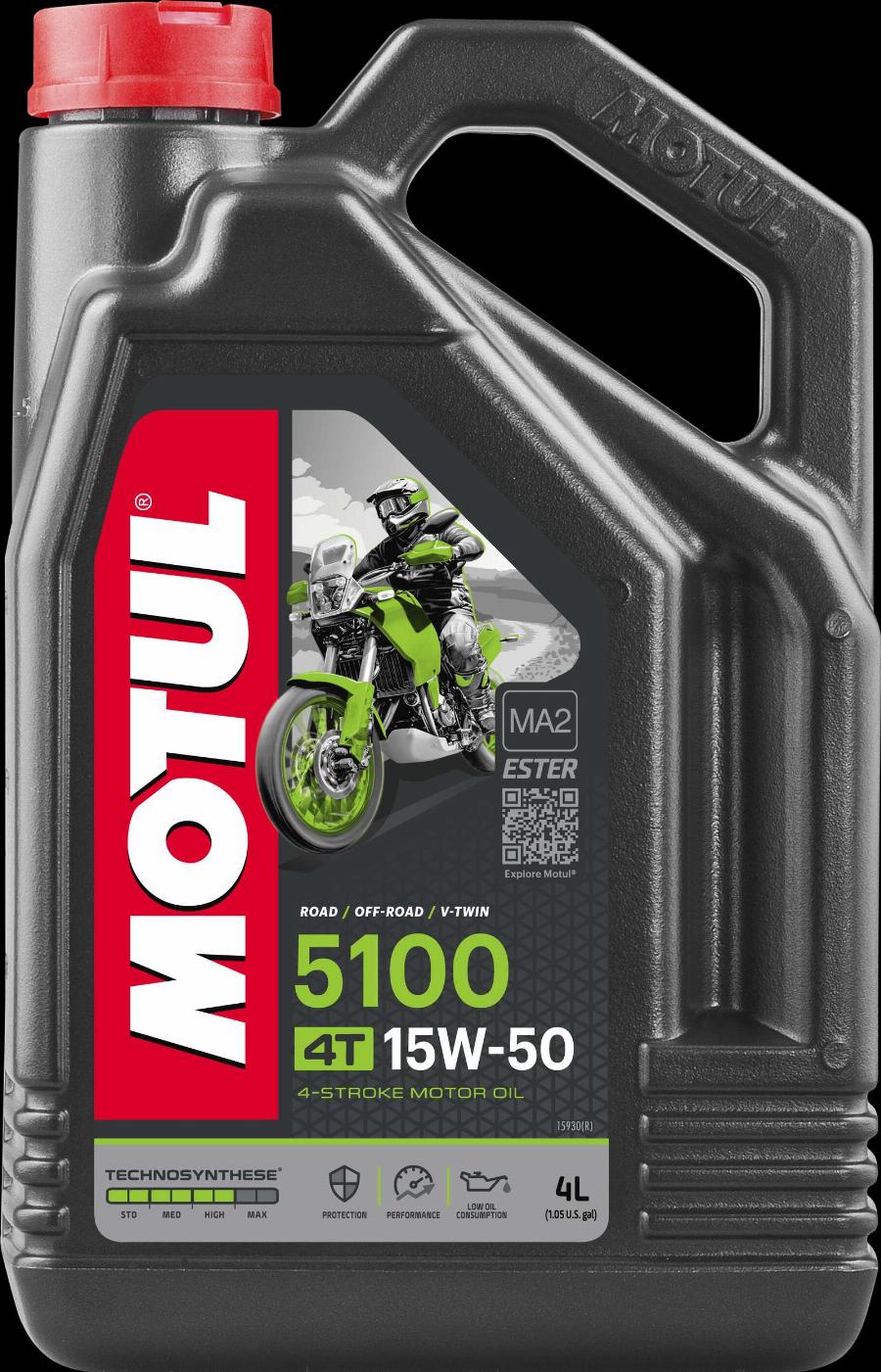 Motul 104083 - OLEJ MOTUL 15W50 4L 5100 4T - MOTOCYKLE