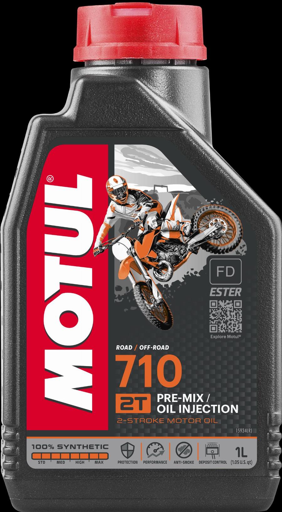 Motul 104034 - OLEJ MOTUL 710 1L 2T SYNT. - MOTOCYKLE