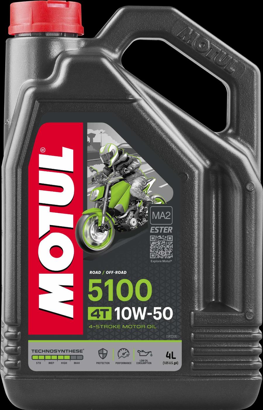 Motul 104076 - OLEJ MOTUL 10W50 4L 5100 4T - MOTOCYKLE
