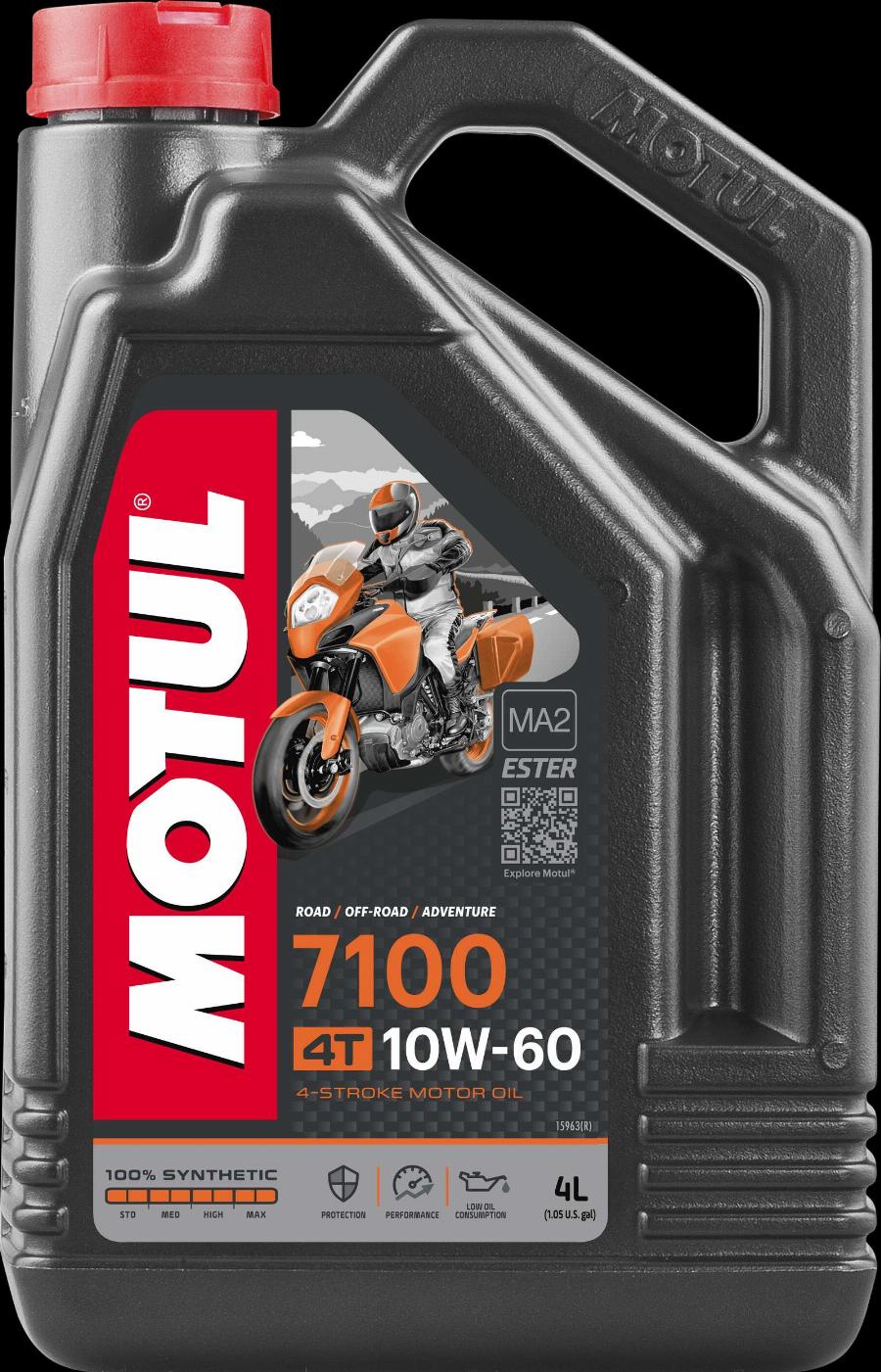 Motul 104101 - OLEJ MOTUL 10W60 4L 7100 4T - MOTOCYKLE