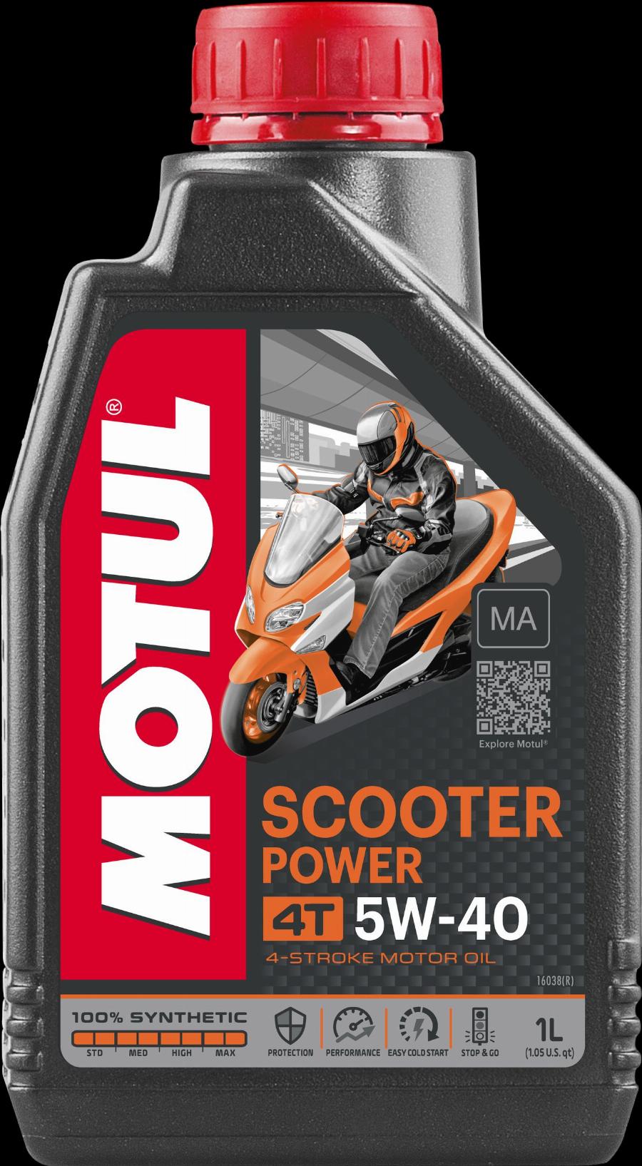 Motul 105958 - OLEJ MOTUL 5W40 1L SCOOTER POWER 4T MA