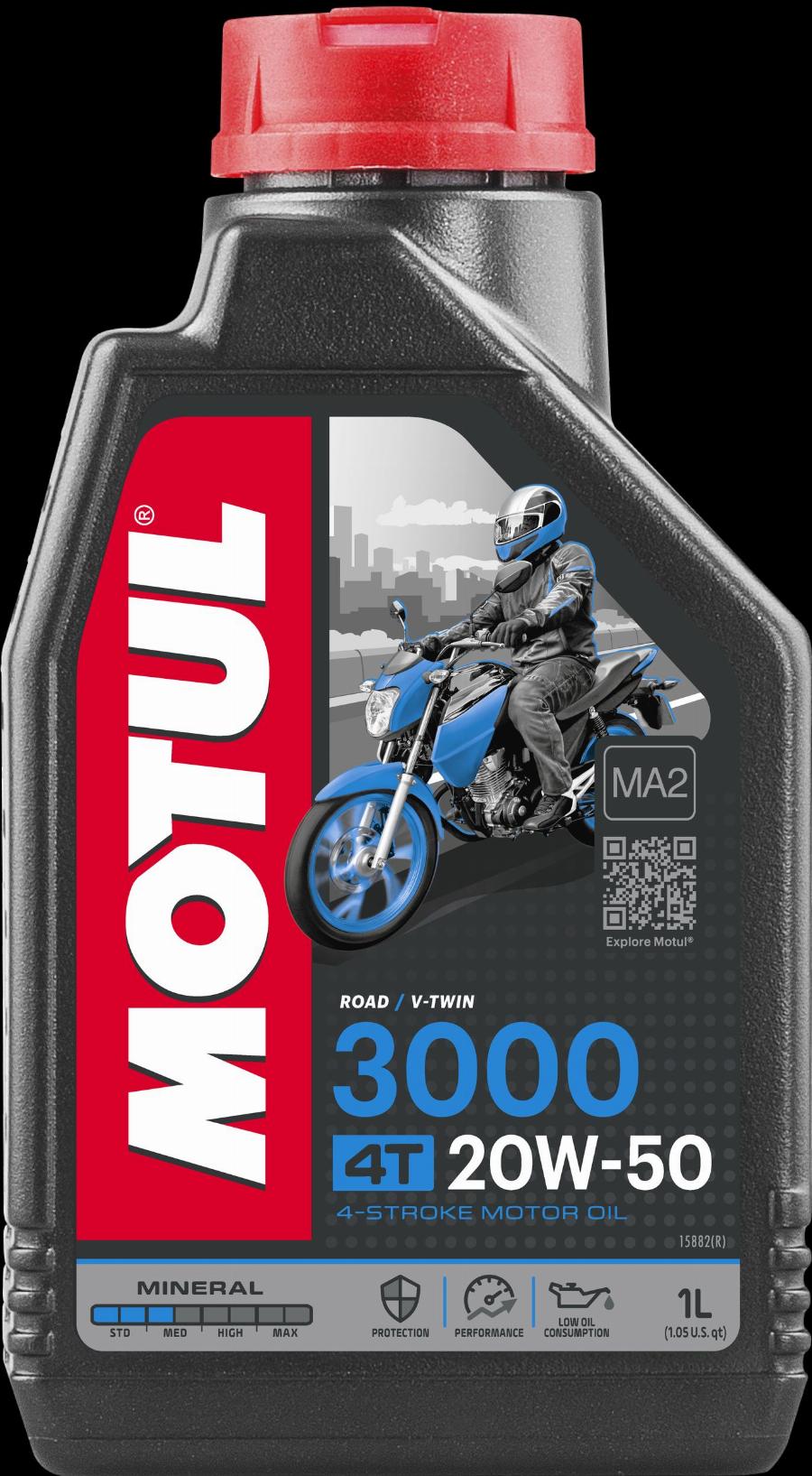 Motul 107318 - OLEJ MOTUL 20W50 1L 3000 4T MINERALNY - MOTOCYKLE