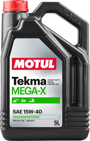 Motul 114238 - OLEJ MOTUL 15W40 5L TEKMA MEGA X - E7- CI-4 - MACK EO-N - 228.3 - RLD-2 - VDS-3 - CES 20078 - MAN3275 - ECF-1A - DETROIT DIESEL