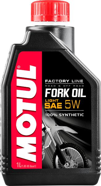 Motul 115029 - OLEJ MOTUL FORK OIL FACTORY LINE LIGHT 5W 1L - AMORTYZATORY TELESKOPOWE
