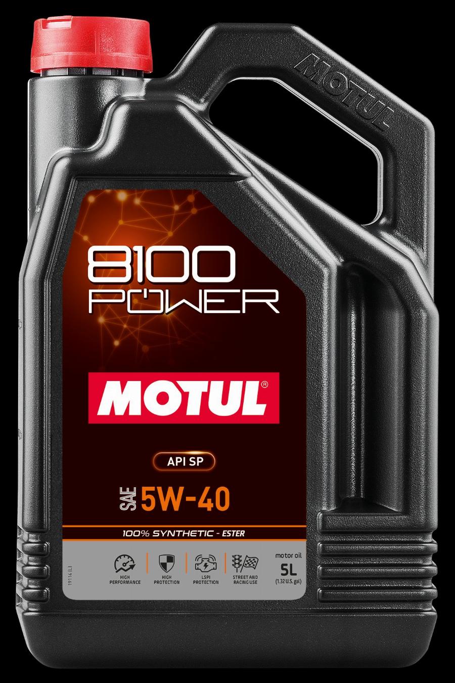 Motul 111809 - OLEJ MOTUL 5W40 5L 8100 POWER - SYNTHETIC - ESTER - SP
