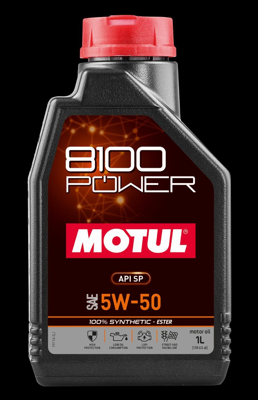 Motul 111811 - OLEJ MOTUL 5W50 1L POWER - SYNTHETIC - ESTER - SP - FORD WSS-M2C913-D