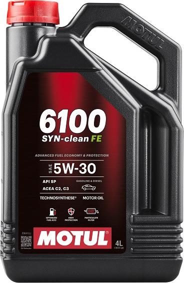 Motul 112924 - OLEJ MOTUL 5W30 4L 6100 SYN-CLEAN FE - C2-C3 - SP