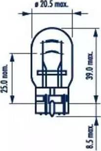 Narva 17925 - ZAROWKA POMOCN. 24V P21-5W NARVA -10SZT