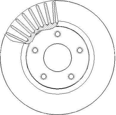 BENDIX Braking BDS1118HC - TARCZA HAMULCOWA PRZÓD