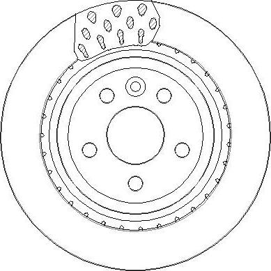 ATE 24.0122-0259.1 - TARCZA HAM. VOLVO T. S60-S80-V60-V70-XC70 06-