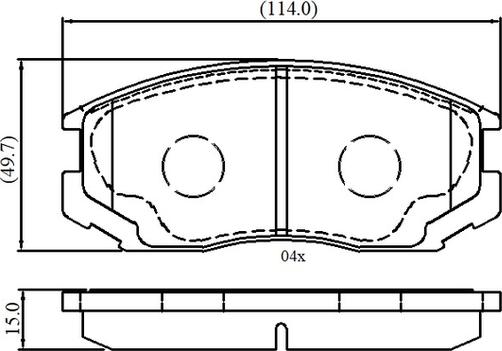Blue Print ADG04295 - KLOCKI HAM. DAIHATSU P. TERIOS 1.3-1.5 97-