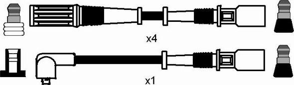 NGK 8523 - PRZEWODY WYS. NAP. FIAT