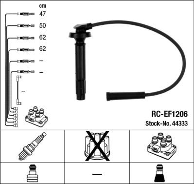 NGK 44333 - PRZEWODY WYS. NAP. SUBARU 2.0-2.5 95-
