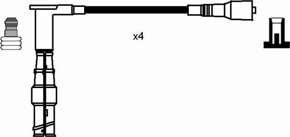 NGK 0738 - PRZEWODY WYS. NAP. DB 1.8-2.0-2.2 W202-210