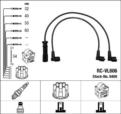 NGK 8469 - PRZEWODY WYS. NAP. HONDA ACCORD 90-