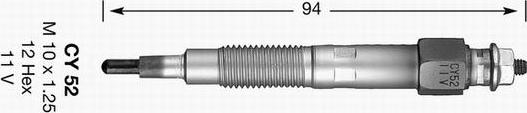 NGK 3017 — Świeca żarowa