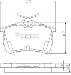 Blue Print ADH24257 - Klocek hamulcowy kpl.