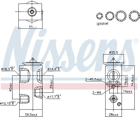 NISSENS 999450 — Zawór rozprężny, klimatyzacja