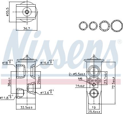 NISSENS 999452 — Zawór rozprężny, klimatyzacja