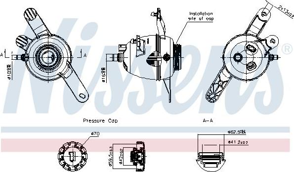 NISSENS 996561 - Zbiornik wyrównawczy