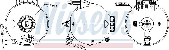 NISSENS 996309 - Zbiornik wyrównawczy