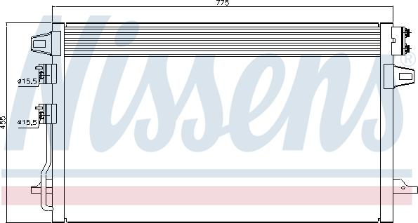 NISSENS 94929 - Skraplacz klimatyzacji