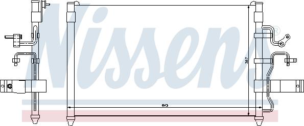NISSENS  94413 - Skraplacz klimatyzacji