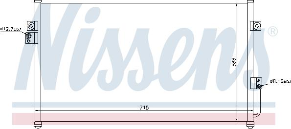 NISSENS 94634 - CHLODNICA DO KLIMAT.TERRACAN 2.9CRDI 01-