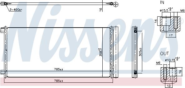 NISSENS 940948 — Skraplacz, klimatyzacja