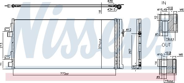 NISSENS 940962 — Skraplacz, klimatyzacja
