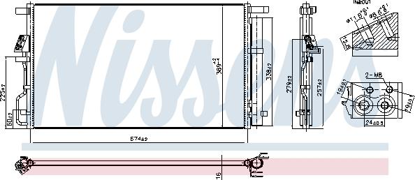 NISSENS 940922 — Skraplacz, klimatyzacja