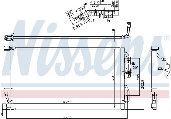 NISSENS 940590 - Skraplacz klimatyzacji