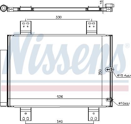 NISSENS 940560 - CHŁODNICA KLIMATYZACJI - SKRAPLACZ