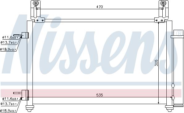 NISSENS  940009 - CHLODNICA DO KLIMAT.SPARK 1.0 05-