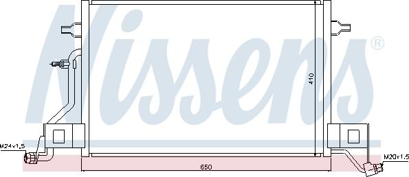NISSENS 940002 - CHŁODNICA KLIMATYZACJI - SKRAPLACZ