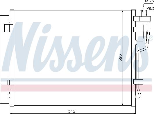 NISSENS  940007 - SKRAPLACZ KLIMATYZACJI HYUNDAI ELANTRA  XD 00-. HYUNDAI ELANTRA HD 06-. HYUNDAI I30 FD 07-. KIA CEED ED 07-