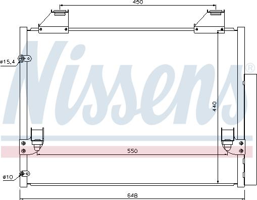 NISSENS 940083 - Skraplacz klimatyzacji