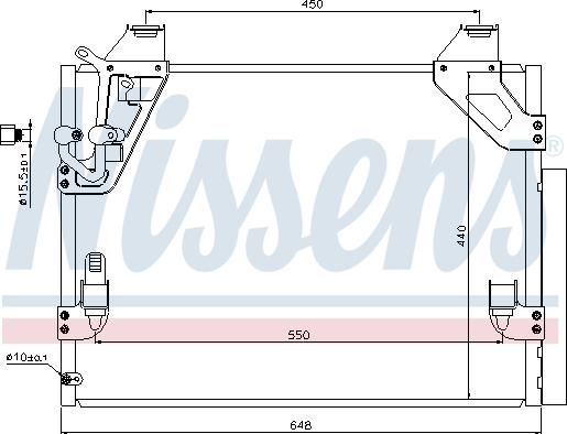 NISSENS 940082 - Skraplacz klimatyzacji