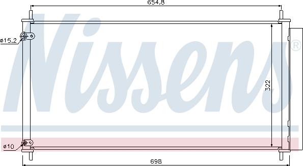 NISSENS 940036 - Skraplacz klimatyzacji
