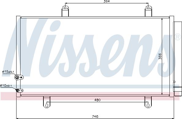 NISSENS 940194 - SKRAPLACZ KLIMATYZACJI LEXUS ES V XV40 06-. TOYOTA AVALON III #X30 05-. TOYOTA CAMRY XV4# 07-
