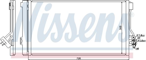 NISSENS 940178 - Skraplacz klimatyzacji